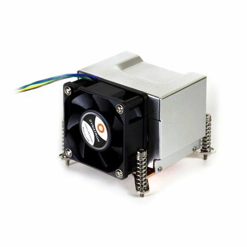 кулер для процессора dynatron g666 2u active sever cpu cooler intel lga 1156 60mm fan with pwm copper base aluminum fins for 2u servers Кулер для процессора Dynatron G666 2U Active Sever CPU Cooler, Intel LGA 1156, 60mm Fan with PWM, Copper Base, Aluminum Fins, For 2U Servers