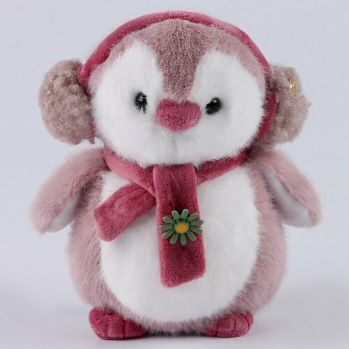Новогодняя мягкая игрушка «Пингвин», цвет розовый, на новый год мягкая игрушка little friend пингвин цвет розовый