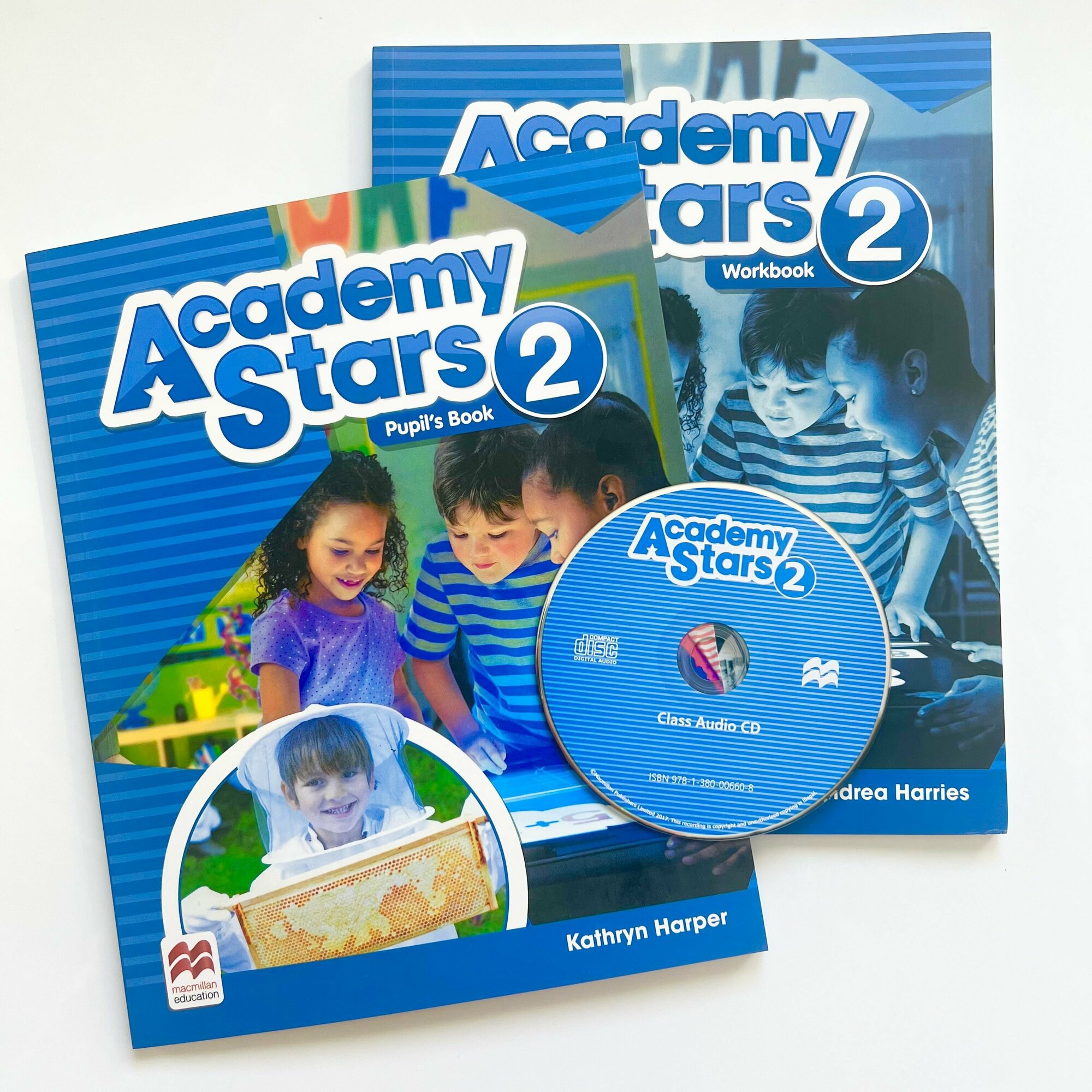 Academy Stars Level 2. полный комплект: Pupils Book + Workbook + CD диск