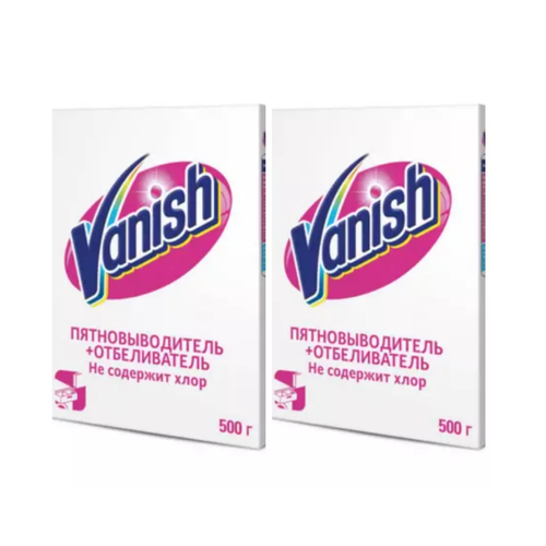 фото Отбеливатель vanish, порошкообразный, без хлора, 500 гр х 2 штуки