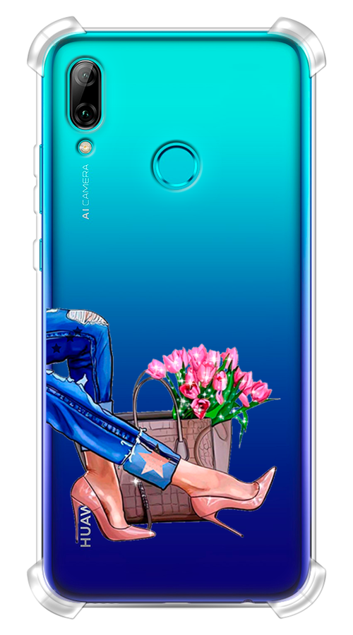 Противоударный силиконовый чехол на Honor 10 Lite / Хонор 10 Лайт с рисунком Каблучки