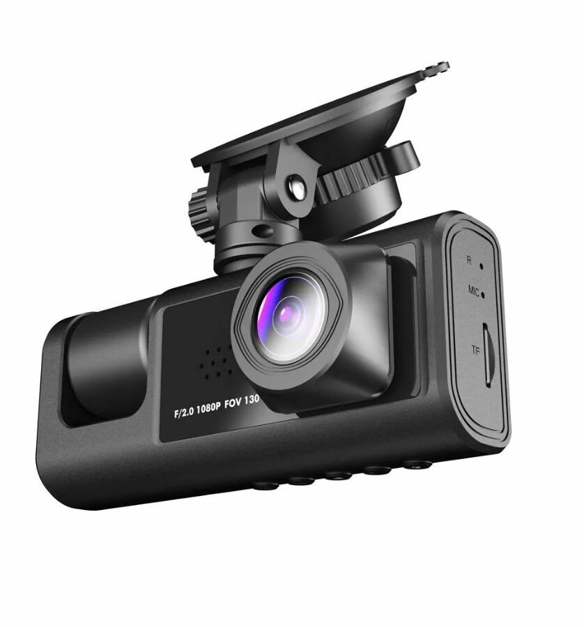 Видеорегистратор автомобильный FULL HD 3 в 1 с камерой заднего вида и видеонаблюдением салона — фото 2