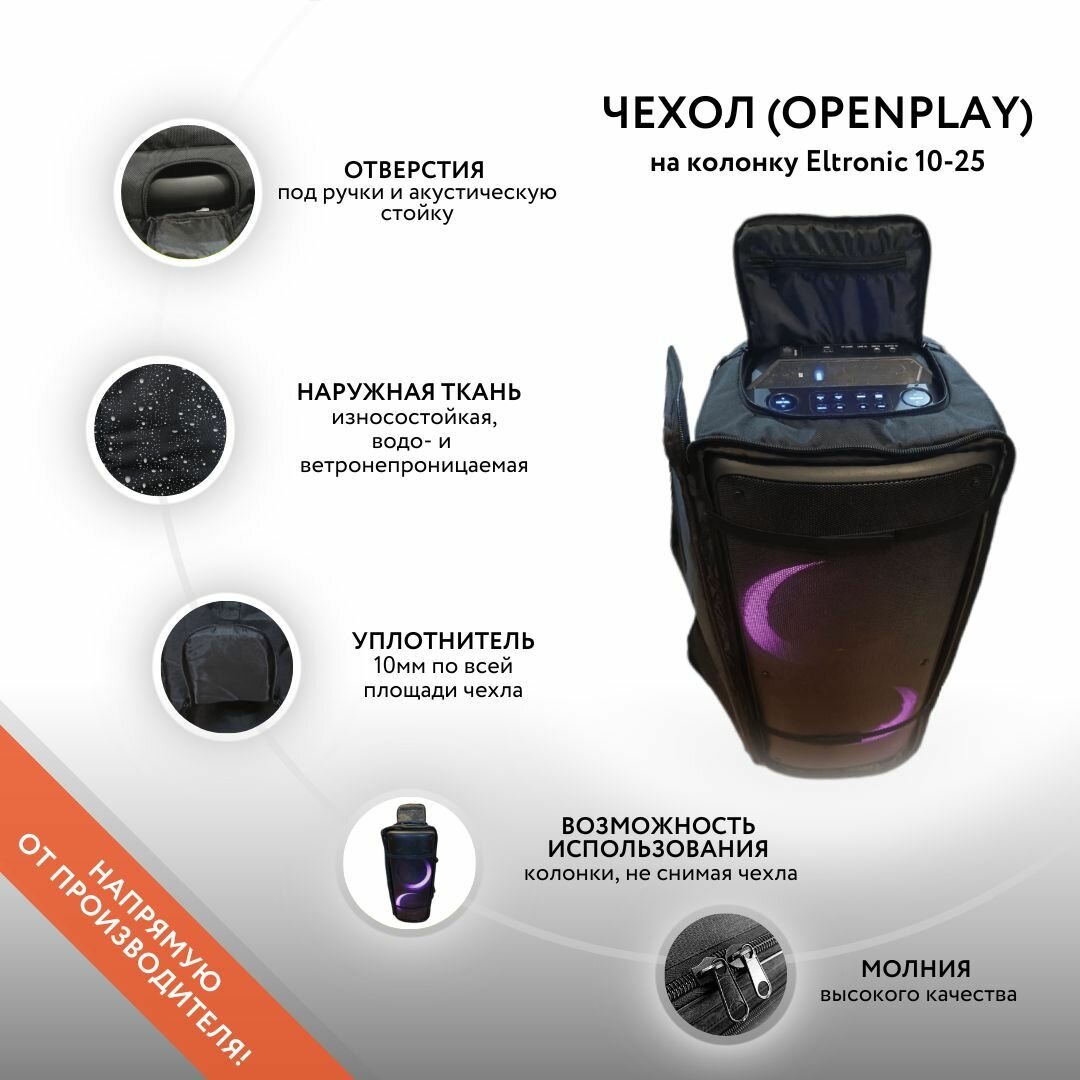 фото Чехол (OpenPlay) на портативную акустику Eltronic 10-25