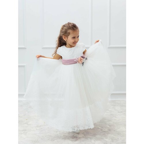 фото Платье, размер 104, белый superkinder