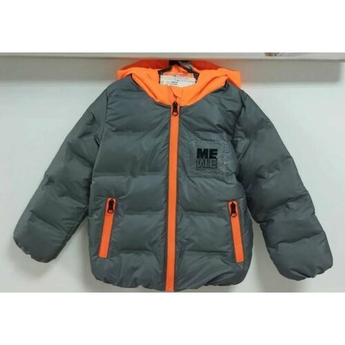Куртка AURORASTAR, размер 98, серый, оранжевый