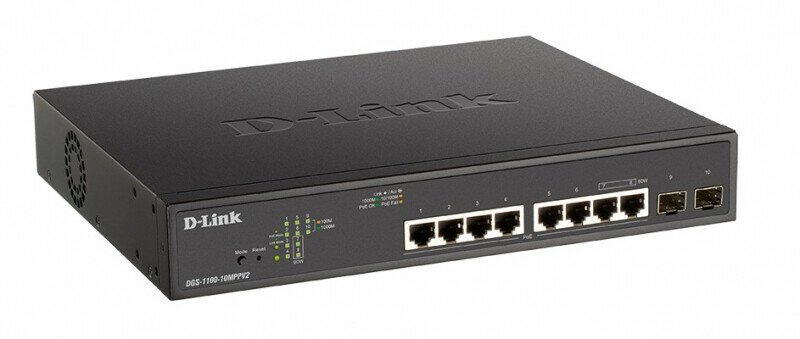 Коммутатор D-Link DGS-1100-10MPPV2/A3A