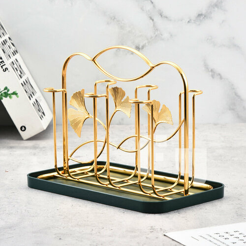 Сушилка для кружек подставка настольная для стаканов поднос для кухонной посуды 1430₽