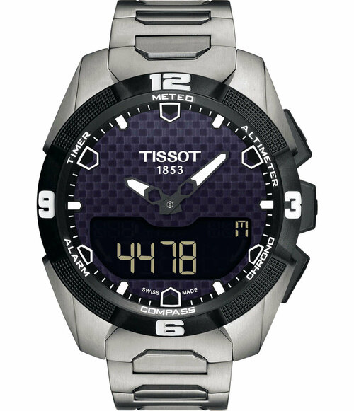 Наручные часы TISSOT, серебряный, черный