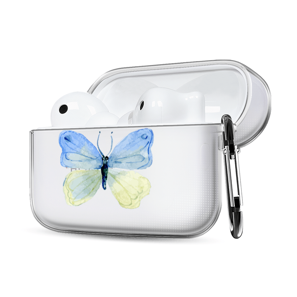 Чехол для наушников Honor Earbuds 2 Lite/2 SE "Акварельные бабочки" — фото 1