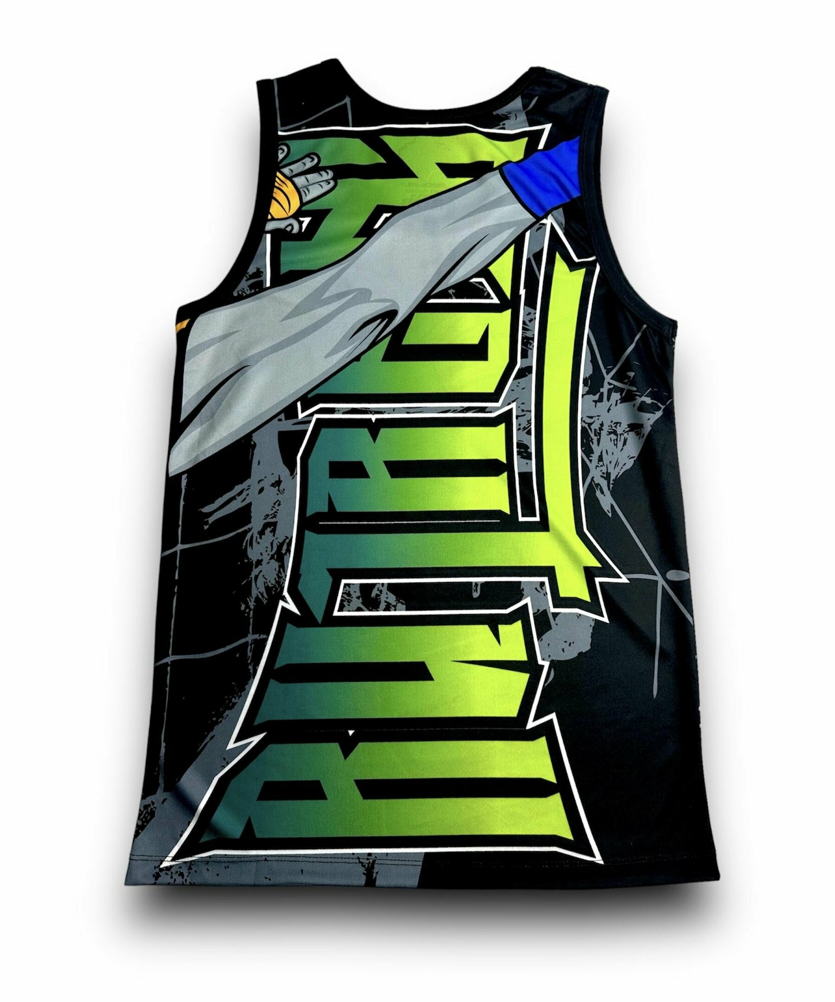 Футболка Born to be Muaythai, размер L, черный/зеленый — фото 1