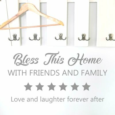 Наклейки на стену  Bless this home 