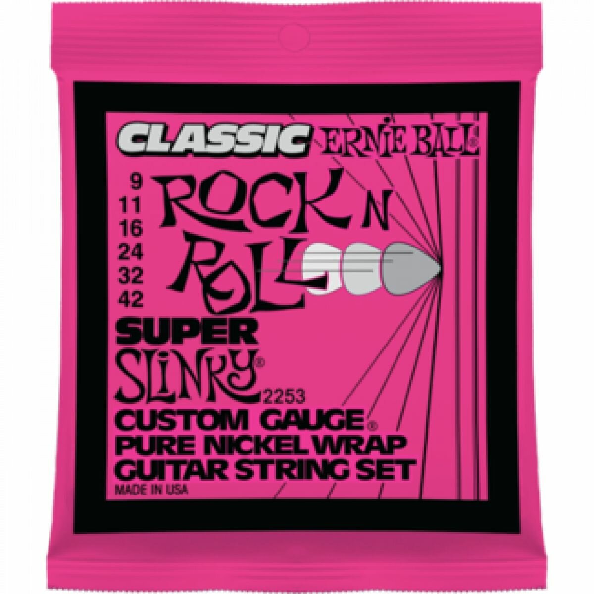 Струны Ernie Ball Super Slinky Pure Nickel 9-42 (2253)