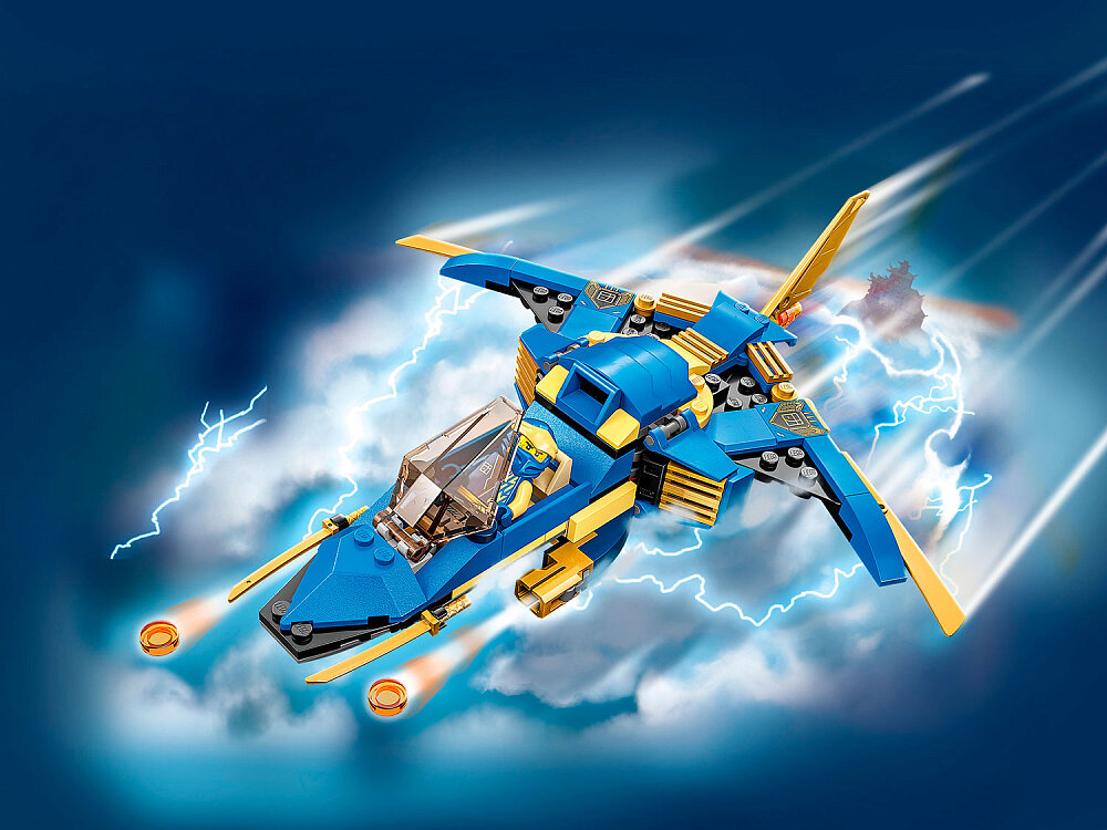 Конструктор LEGO Ninjago 71784 Конструктор Самолет-молния ЭВО Джея