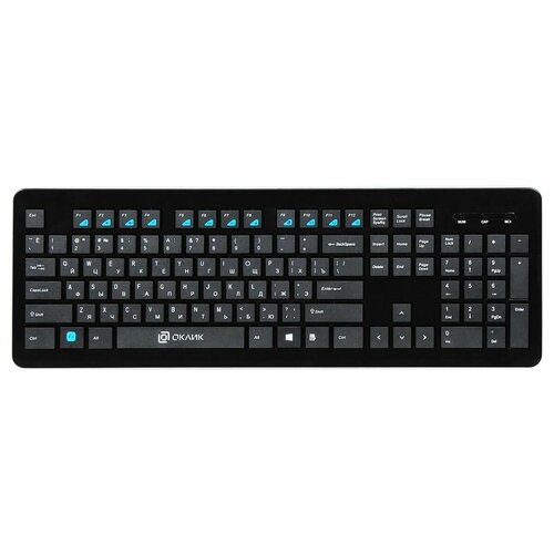 Клавиатура Oklick 870S USB Радиоканал черный 368218 274100₽