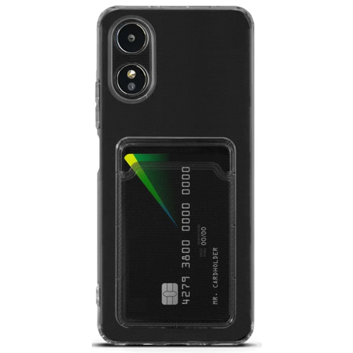 Mariso Чехол-накладка POKET с карманом для карт для Oppo A17 clear (Прозрачный) mariso чехол накладка poket с карманом для карт для realme 9 5g 9 pro clear прозрачный