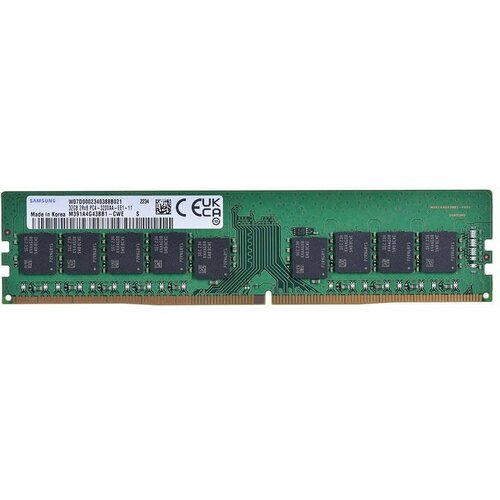 Оперативная память 32Gb DDR4 3200MHz Samsung ECC UDIMM OEM M391A4G43XXX-CWE 1413000₽