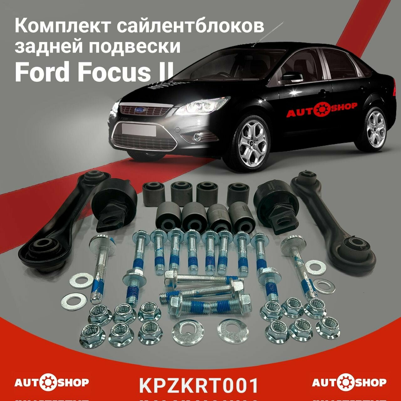 Задняя подвеска сайлентблоки рычаги Ford Focus 1 2 Форд Фокус 1 2 с полным крепежом на всю подвеску