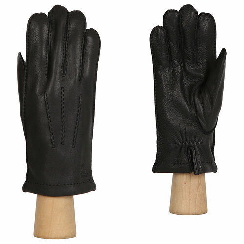 Мужские перчатки из натуральной кожи FABRETTI, цвет черный