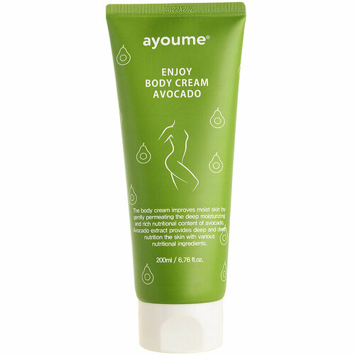 Питательный крем для тела с авокадо Ayoume Enjoy Mini Body Cream Avocado, 200 мл питательный крем для тела с авокадо ayoume enjoy mini body cream avocado 200 мл