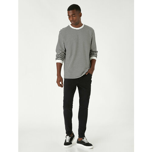 фото Джинсы koton, размер 32/32, черный