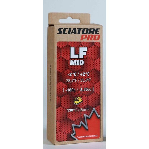 фото Парафин sciatore lf mid (+2/-2) 180г sciatore pro