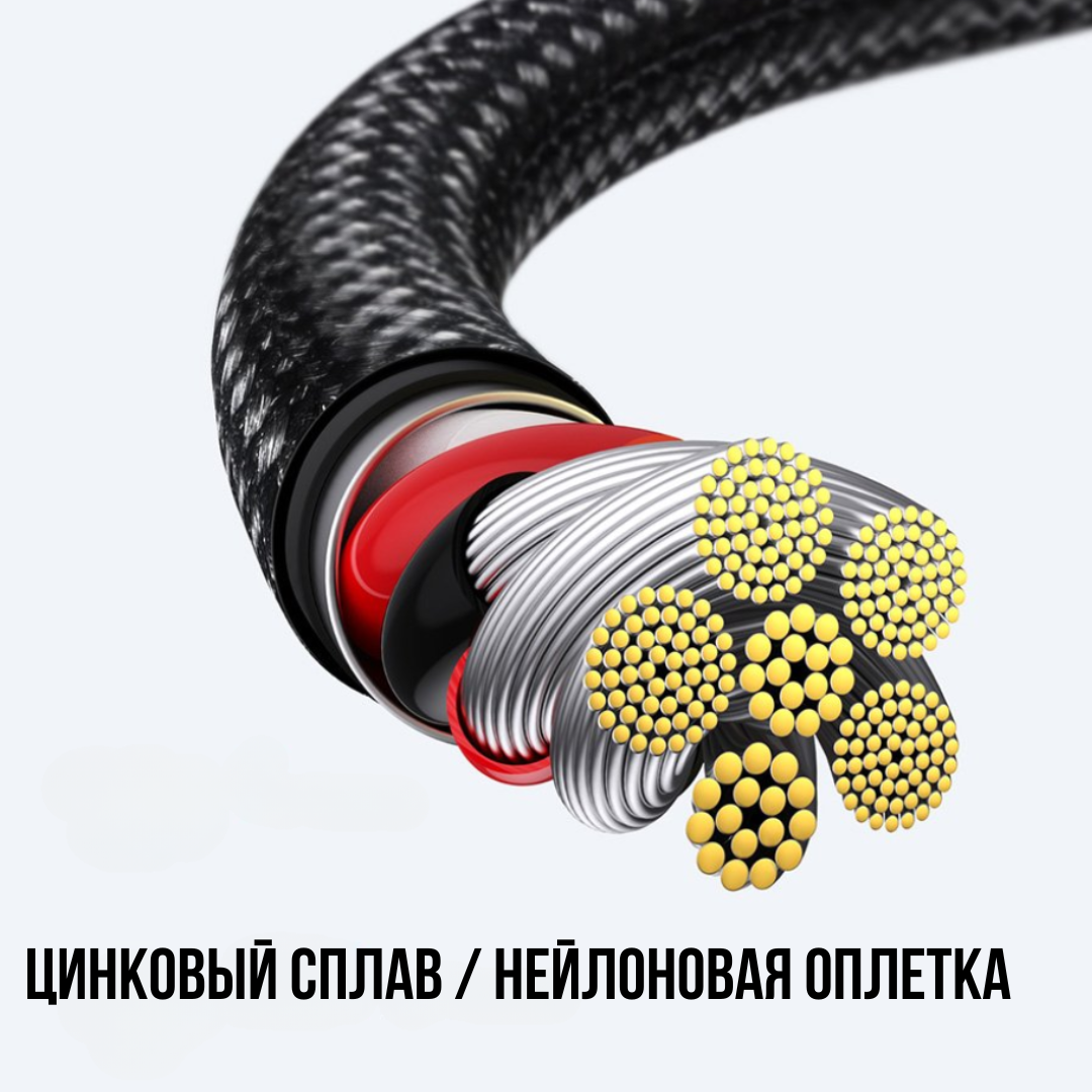 Кабель Tungsten Gold Fast Charging Data Cable Baseus - фото №6