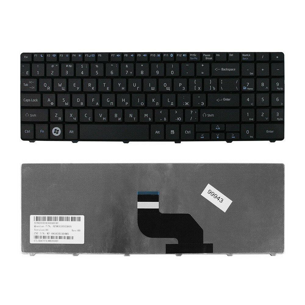 Acer Клавиатура Acer Aspire 5241 5332 5334 5516 5517 5532 5534 5541 E525 E725 MP-08G63SU-698