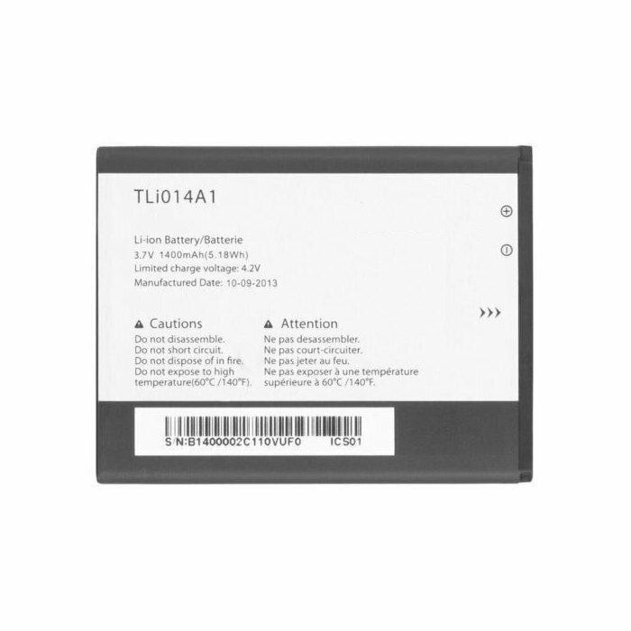 Аккумулятор Alcatel TLi014A1 для OT-4010D — фото 3
