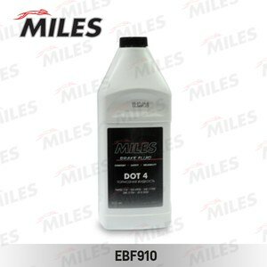 Жидкость тормозная miles dot 4 0,850л brake fluid