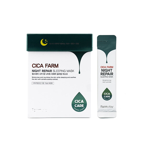 FarmStay Cica Farm Night Repair Sleeping Mask Восставливающая ночная маска в саше с центеллой 4мл