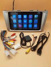 Магнитола WiFi, GPS, USB, Блютуз, андроид 13, для Тойота Камри (Toyota Camry) 2006-2011г