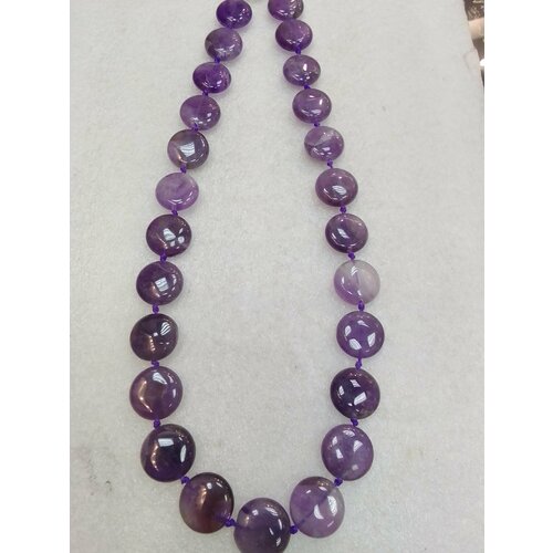 Бусы, аметист, длина 48 см