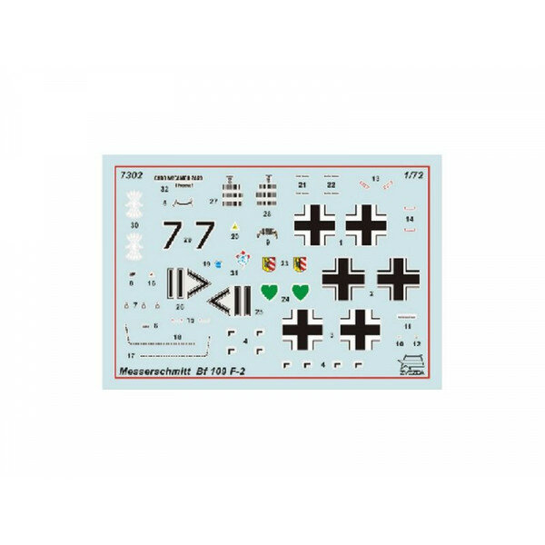 ZVEZDA Сборная модель Немецкий истребитель Мессершмитт Bf 109 F-2 - фото №17