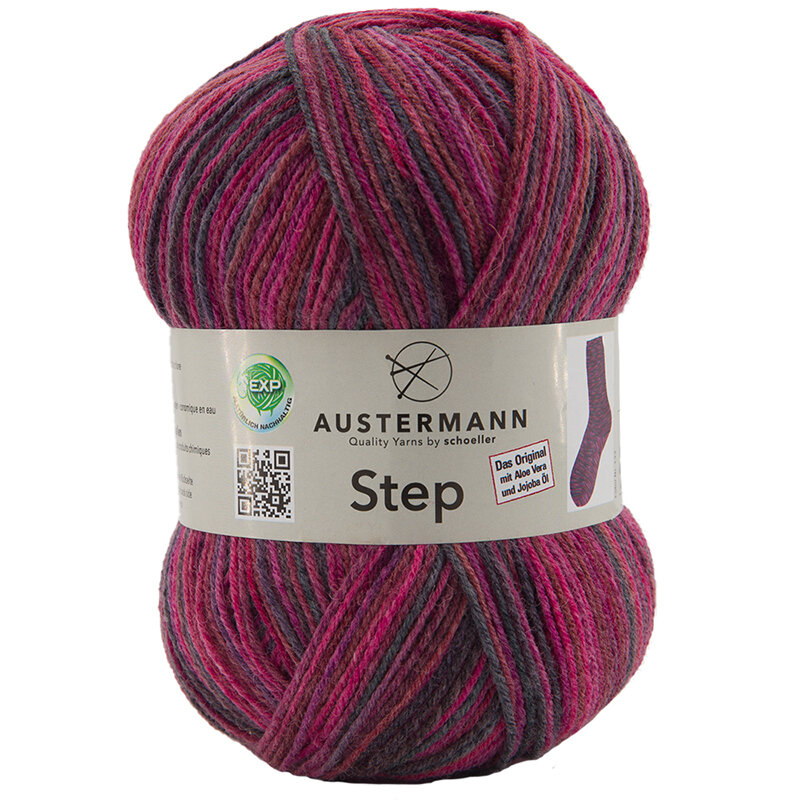 Пряжа Step 75% шерсть 25% полиамид 420 м 100 г Austermann 97689-0133