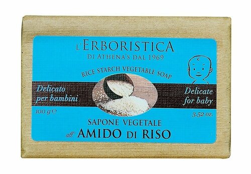 Твердое растительное мыло с протеинами риса / LErboristica Rice Starch Vegetable Soap