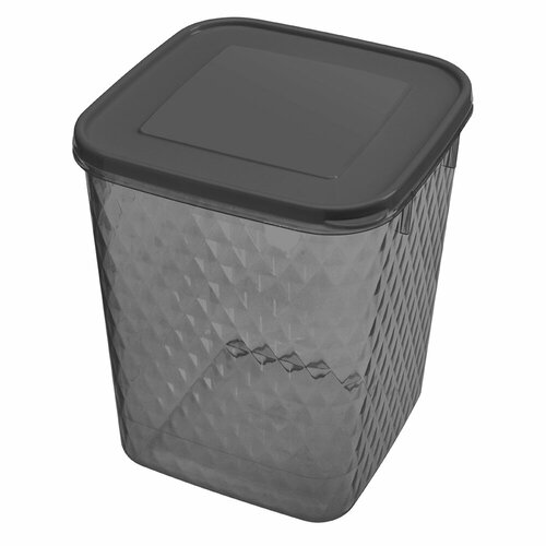 Контейнер Кристалл для замораживания и хранения продуктов, 2.3 л, пластик, черный