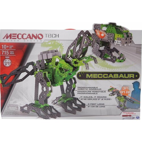 Конструктор для детей и взрослых Meccano Meccasaur программируемый робот динозавр