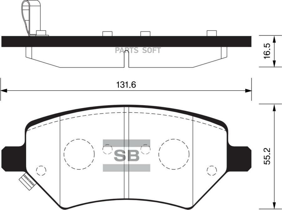 SANGSIN BRAKE Колодки торм. пер.