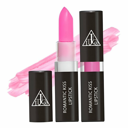 romantic red Jigott Кремовая помада для губ / Romantic Kiss Lipstick 07, Spring Pink, 3,5 г