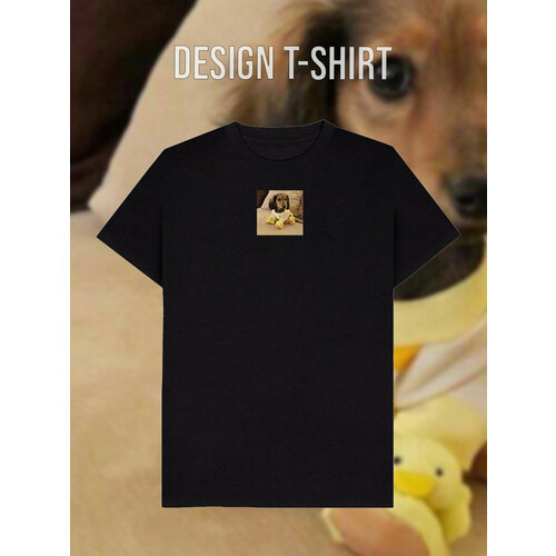 фото Футболка, размер 54, черный design t-shirt