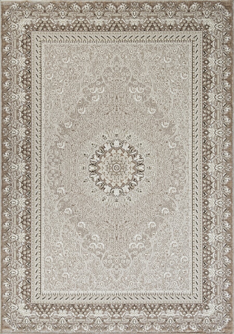 фото Ковер E5001 - Прямоугольник Бежевый, Классический, Ковер на пол, в гостиную, спальню, в ассортименте, Турция, Бельгия, Турция (80 см. на 150 см.)