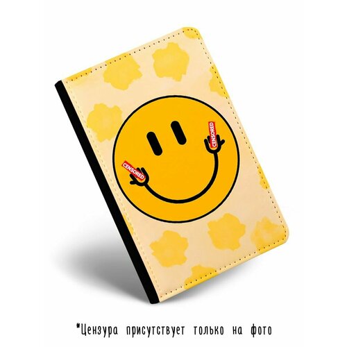 Обложка для паспорта Каждому Своё, черный закладка для книг пластиковая don t worry be happy
