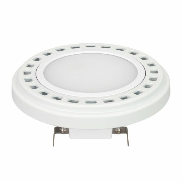 026887 Лампа AR111-UNIT-G53-12W- Warm3000 (WH, 120 deg, 12V) (Arlight, Металл)