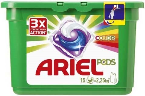 Средство для стирки гель в капсулах Color Ariel 15 шт.