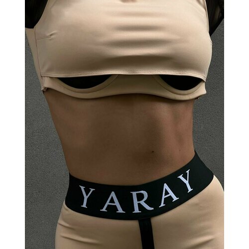 фото Костюм yaray, размер m, бежевый, черный