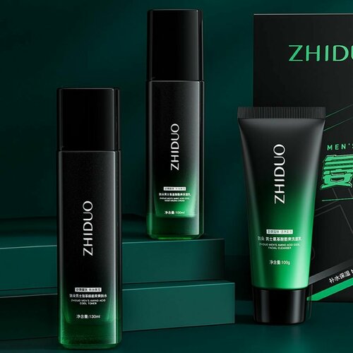 ZHIDUO Косметический набор для ухода за мужской кожей (3 в 1)