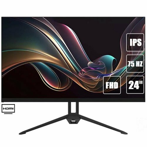 Монитор ACD W2453H, 23.8, IPS, 1920×1080, 75Гц, 7 мс, D-Sub, HDMI, чёрный монитор xiaomi mi monitor bhr4975eu 27 ips 1920x1080 75гц 6 мс d sub hdmi чёрный теропром 7582883