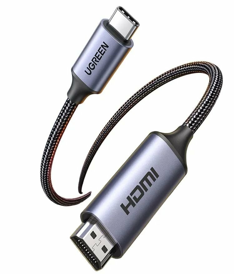Кабель UGREEN USB-C to HDMI 8K/60H Adapter. Длина: 1,5 м. Цвет: серый космос - фото №11