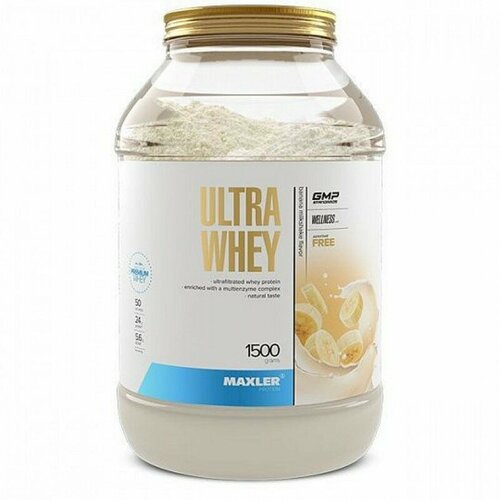 Ultra Whey Protein 1500 gr Mxl, банановый молочный коктейль