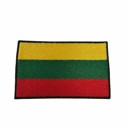 нашивка шеврон патч флаг кабо верде размер 80х50 мм Нашивка шеврон патч, Флаг Литвы , размер 80х50 мм